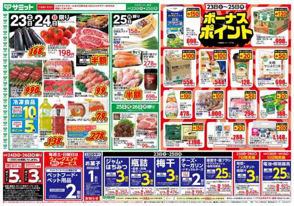 サミットストア川口青木店の最新チラシと特売情報、周辺情報