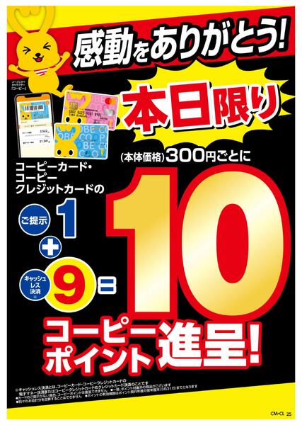 感動をありがとう！10コーピーポイント進呈new-1
