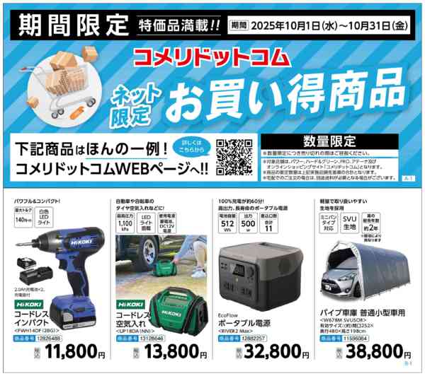 2025年10月4〜31日までネット限定 お買い得商品-1