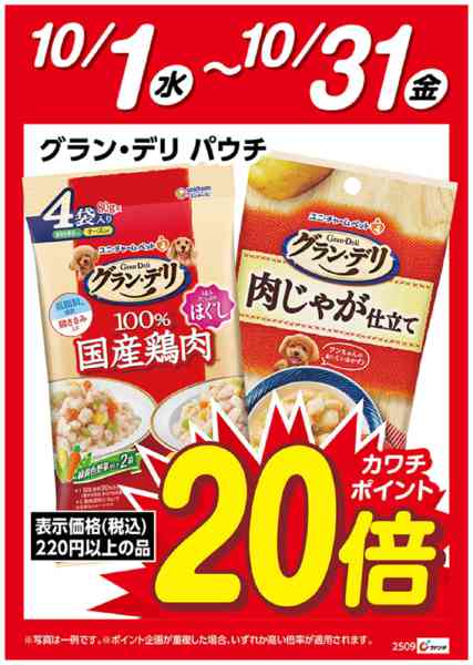 2025年10月1〜31日までグラン・デリ パウチ ポイント20倍-1