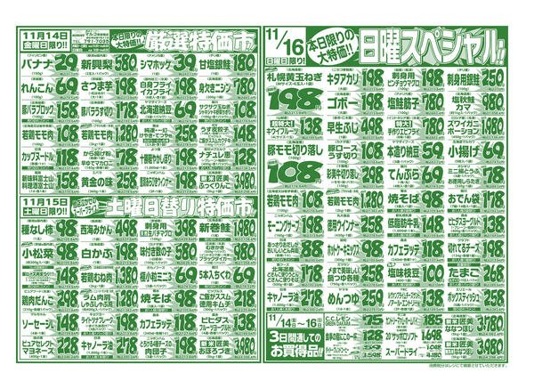 11⽉14⽇(金) 〜 11⽉20⽇(木)new-1