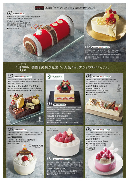 大井食品館のクリスマスケーキ202510月25日（土）～12月14日（日）-2