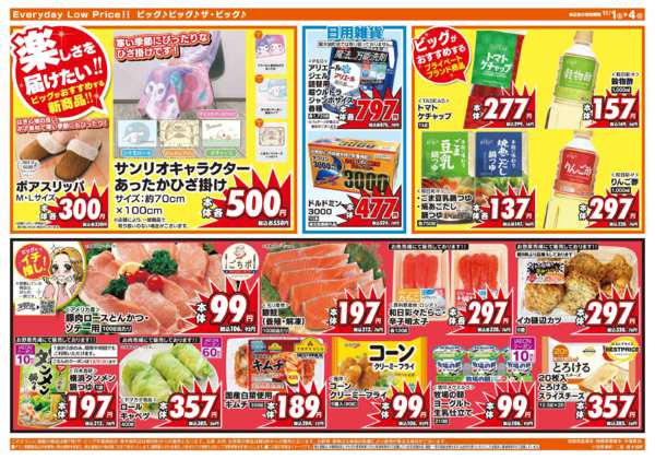 2025年11月1〜4日まで週末のお買い物はザ・ビッグで！new-2