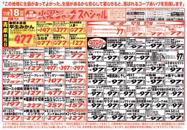 2025年11月18日限り火曜日は、お手頃価格が盛りだくさん！new-1