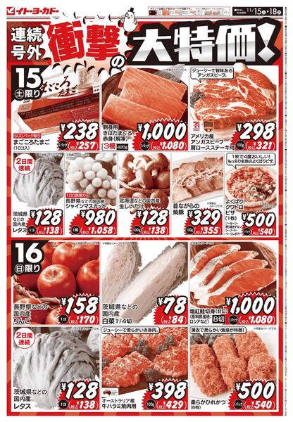 11/15(土)～11/18(火)　衝撃の大特価！new-1