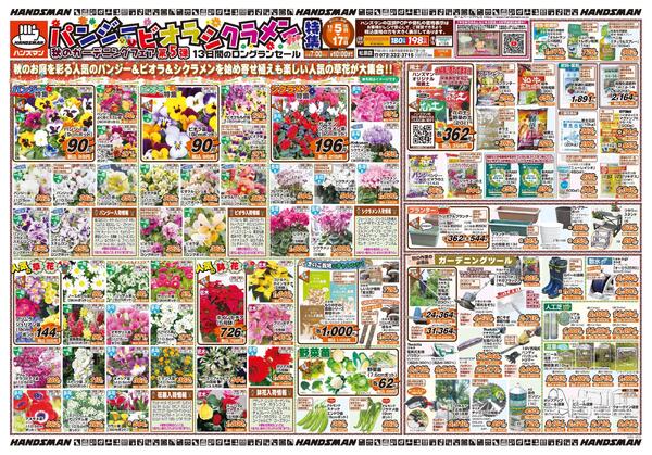 パンジー・ビオラ・シクラメン特集　秋のガーデニングフェア第5弾-1