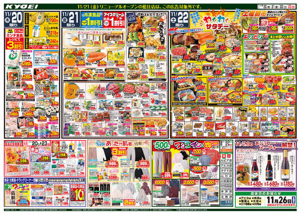 2025年11月20日（木）配布ちらし『ワンコインセール』-2