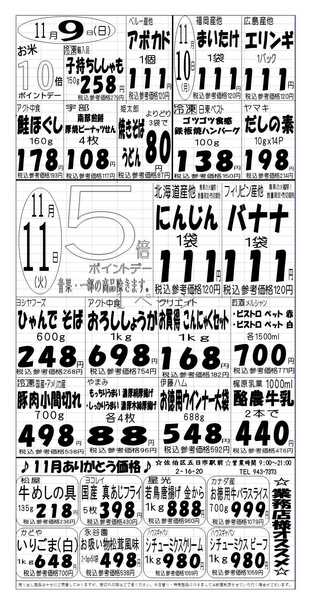 プロマート 11/9(日)～11/11(火)new-1