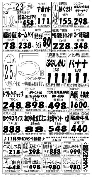 プロマート 11/23(日)～11/25(火)new-1