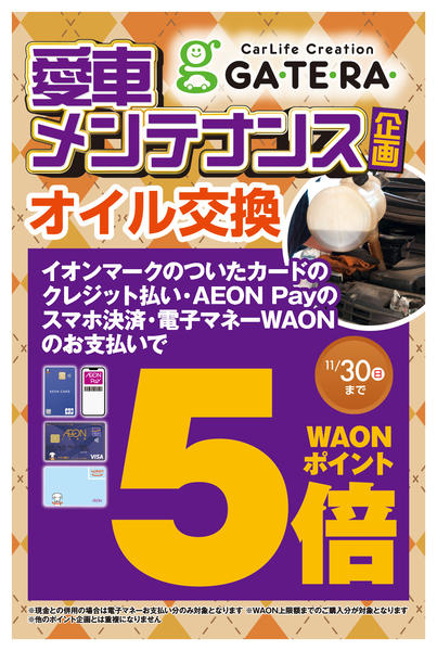 2025年11月1〜30日までオイル交換実施でポイント5倍new-1