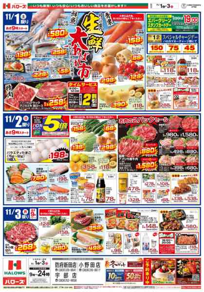 2025年11月1〜3日まで11/1(土)～3(月)new-2