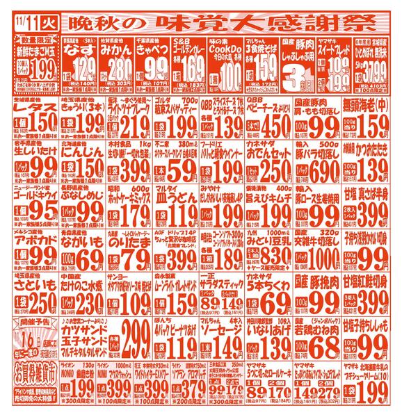 【11月11日(火)～11月14日(金)】 吉川店お買い得品のご案内です!!11月11日(火)～11月14日(金)-1