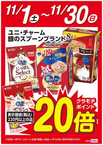 2025年11月1〜30日まで銀のスプーンブランド　ポイント20倍-1