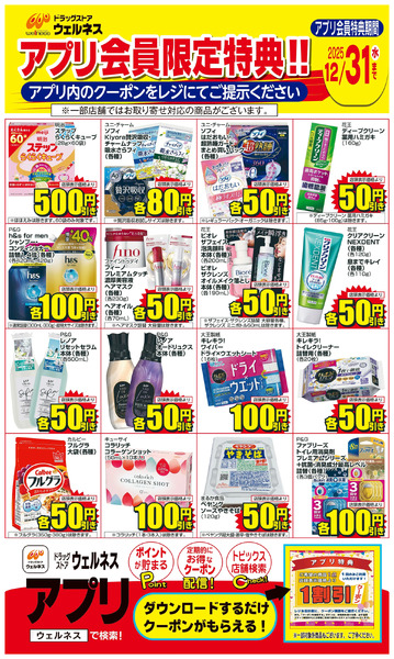 12/1~12/31 ウェルネスアプリクーポンチラシ12月1日～12月31日-1