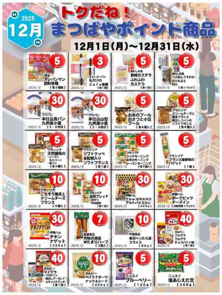2025年12月1〜31日まで12月度　まつばやポイント商品-3