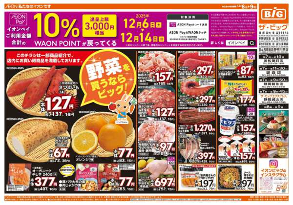 2025年12月6〜9日まで週末のお買い物はザ・ビッグで！new-1