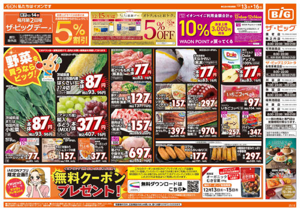 2025年12月13〜16日まであす12/14(日)ザ・ビッグデー-1