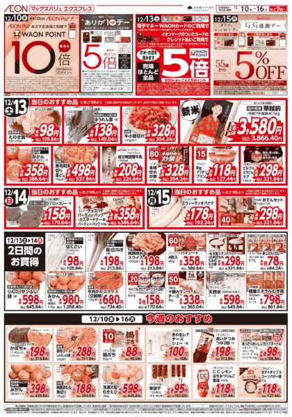 2025年12月10〜16日まで当日のおすすめ品♪-1