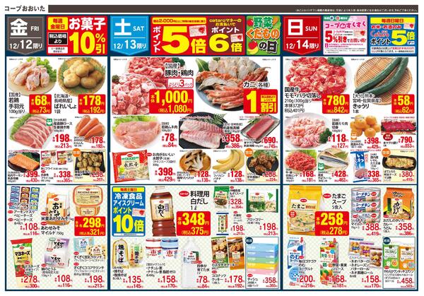 コープ南大分、CO・OPふらいる、コープ南春日コープ大分駅店、コープ別府店-2