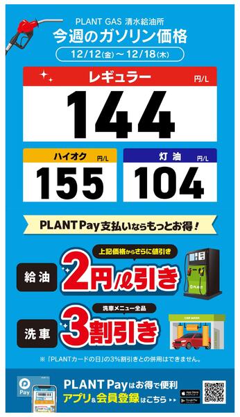 今週のガソリン価格-1