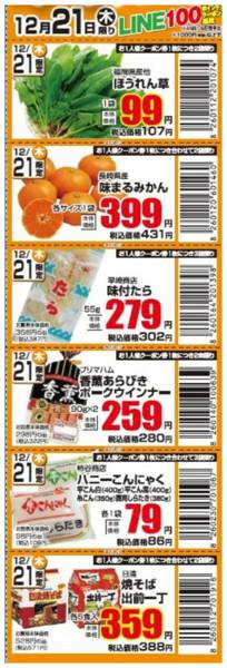 2025年12月21日限り21日のクリスマス得々クーポン見本★new-1