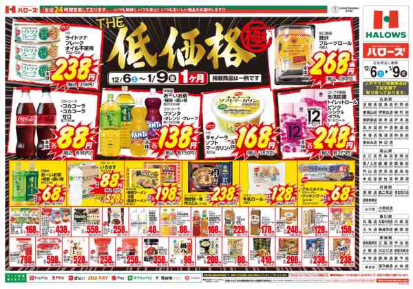 2025年12月7日〜2026年1月9日までＴＨＥ低価格極　１/９まで２００品目new-2