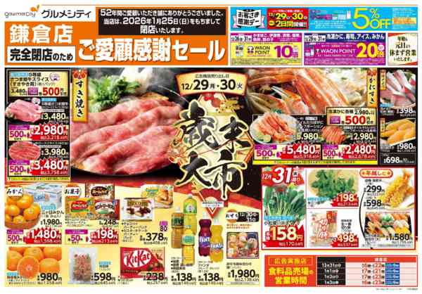 2025年12月29〜31日まで完全閉店のためご愛顧感謝セール+歳末大市-2