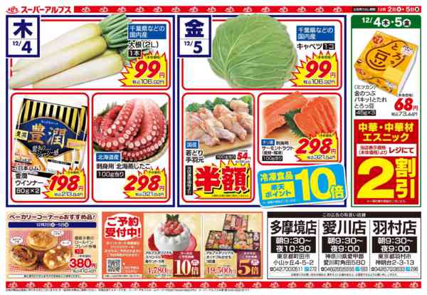 2025年12月1〜5日まで多摩境店・愛川店・羽村店限定大特価セール-2