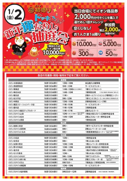 お正月はイオンで楽しもう！どっきどき！運だめし抽選会-1