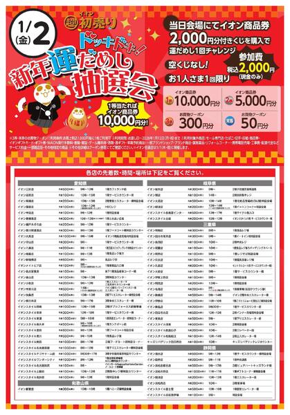 お正月はイオンで楽しもう！どっきどき！運だめし抽選会-1