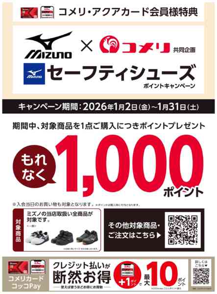 2026年1月2〜31日までミズノ　ポイントキャンペーン-1