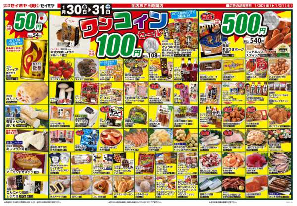 2026年1月30〜31日までワンコインセール！-1