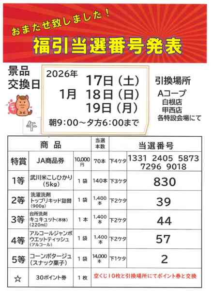 福引券当選番号発01月09日更新-1