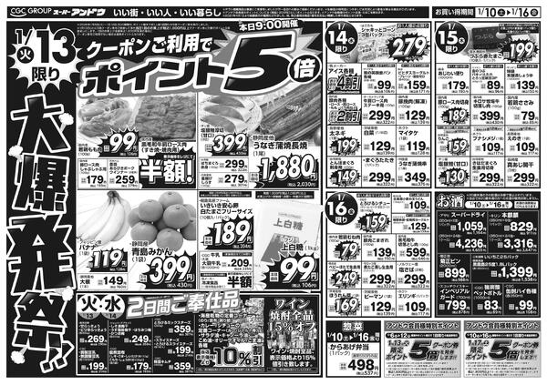 1/10号　最新折込チラシ1月9日 ～ 1月16日-2