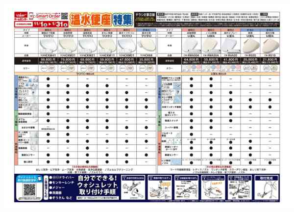 2025年11月1日〜2026年1月31日まで温水便座特集-1