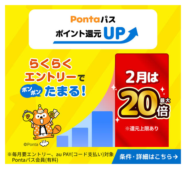 2026年2月2〜28日までPontaパスポイント還元UP！new-1