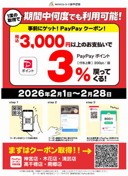 2026年2月1〜28日までPayPayクーポン実施中！-1