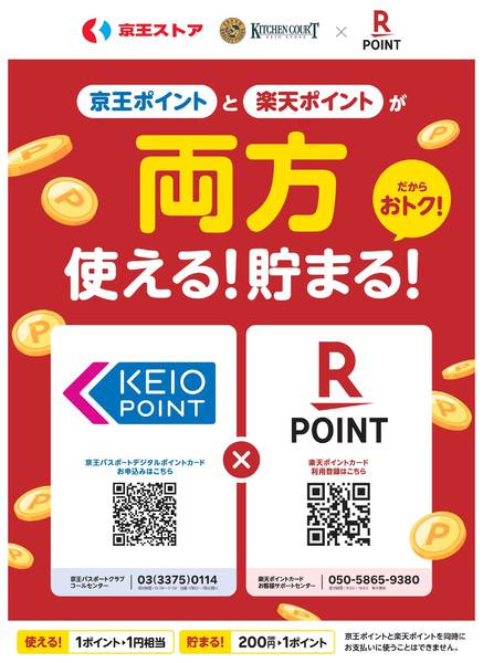 2026年2月4日〜3月31日まで京王ポイント楽天ポイント両方使える貯まる-1