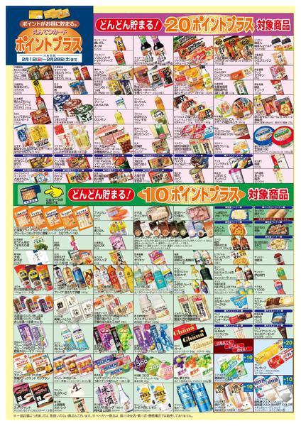 2026年2月1〜28日まで2月　ポイントプラス-4