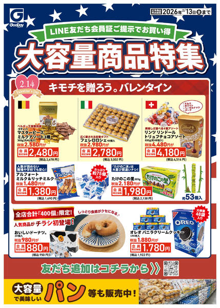 2026年2月9〜13日までLINE友だち限定 大容量商品特集-1