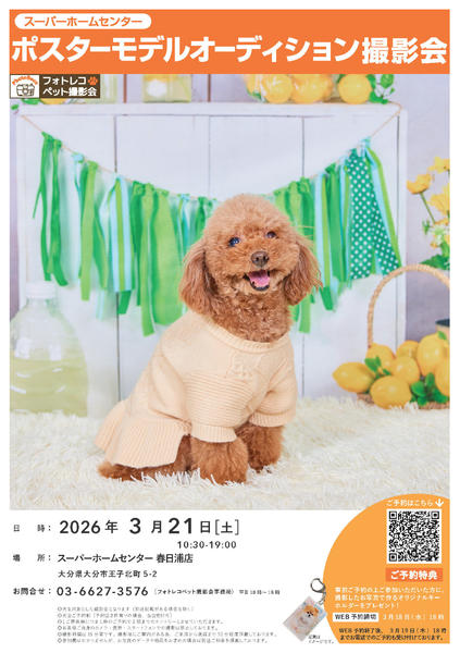 2026年2月1日〜3月21日までポスターモデルオーディション撮影会開催-1