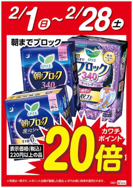 2026年2月1〜28日までロリエ朝までブロック　ポイント20倍new-1