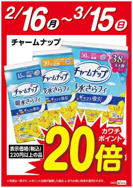 2026年2月16日〜3月15日までチャームナップ　ポイント20倍new-1