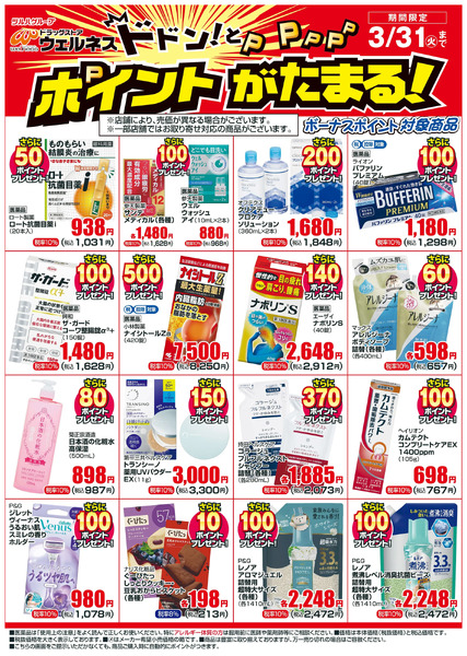 3/1~3/31 ウェルネスボーナスポイントチラシ3月1日～3月31日new-1