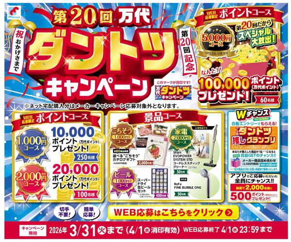 第20回 万代ダントツキャンペーン 開催中！new-1