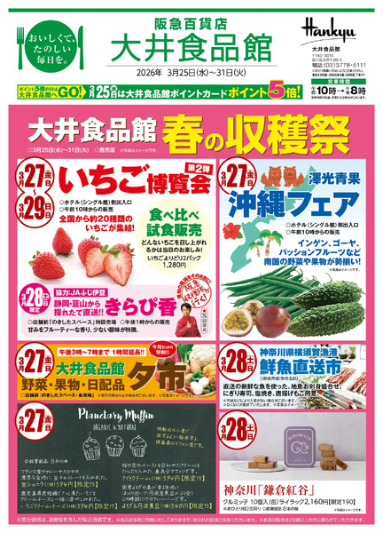 大井食品館 店頭配布チラシ3月25日（水）～31日（火）-1