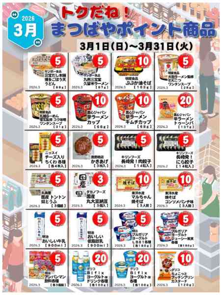 2026年3月1〜31日まで３月度　ポイント商品-2