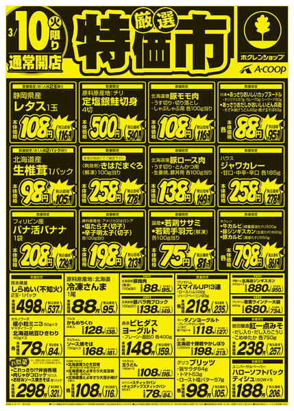 2026年3月10〜11日まで厳選特価市new-1