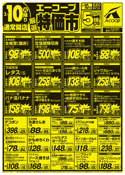 2026年3月10〜11日まで厳選特価市new-1