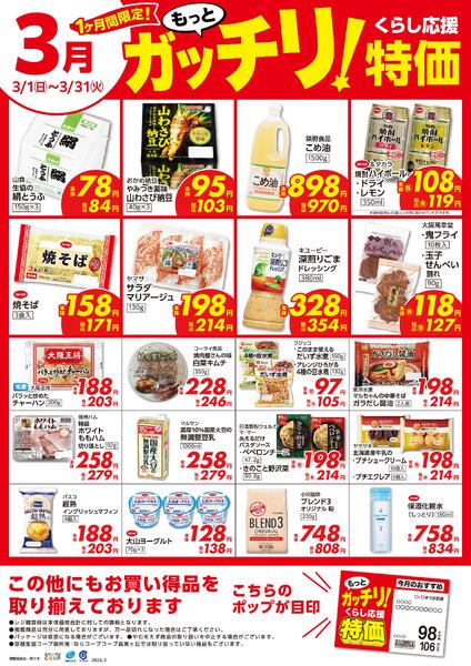 3月1日(日)～3月31日(火)・3月　ガッチリ特価ポスター-1